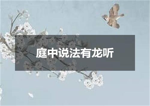 庭中说法有龙听