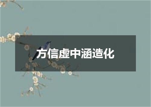 方信虚中涵造化