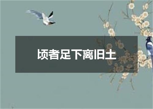 顷者足下离旧土