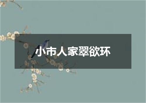 小市人家翠欲环