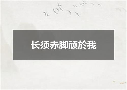 长须赤脚顽於我