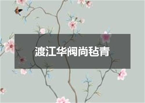 渡江华阀尚毡青