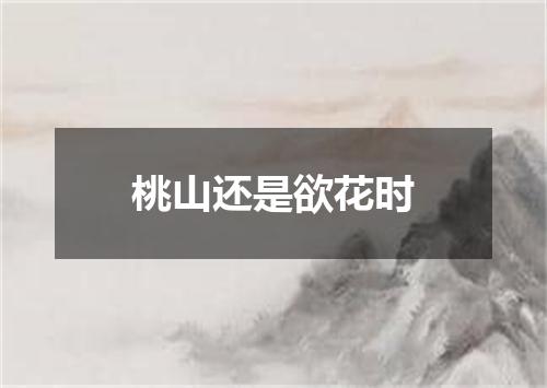 桃山还是欲花时