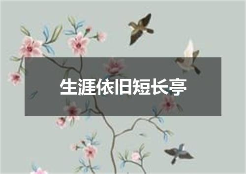 生涯依旧短长亭