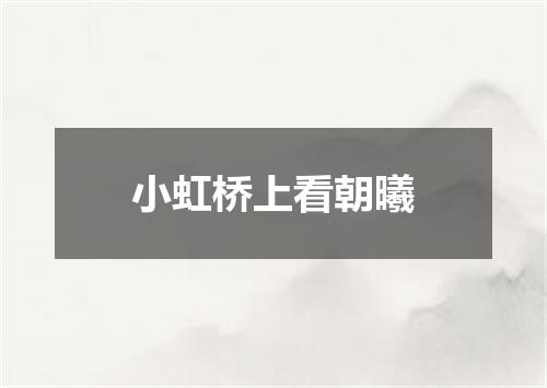 小虹桥上看朝曦