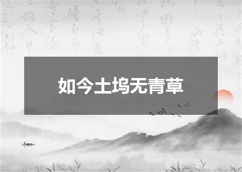 如今土坞无青草