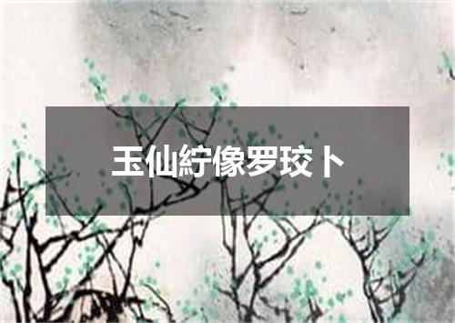 玉仙紵像罗珓卜