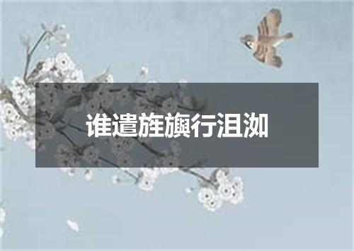 谁遣旌旟行沮洳