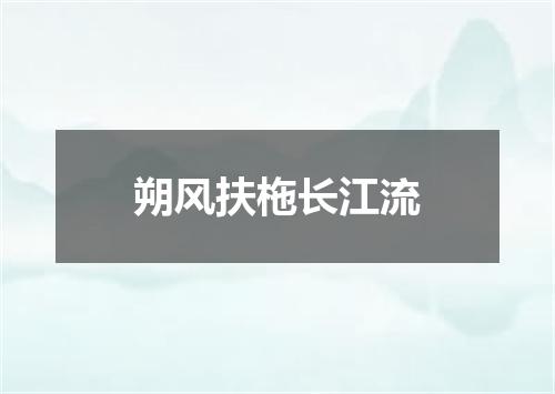 朔风扶柂长江流