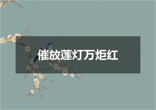 催放莲灯万炬红