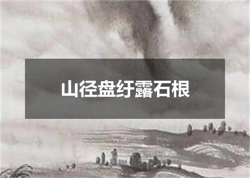 山径盘纡露石根