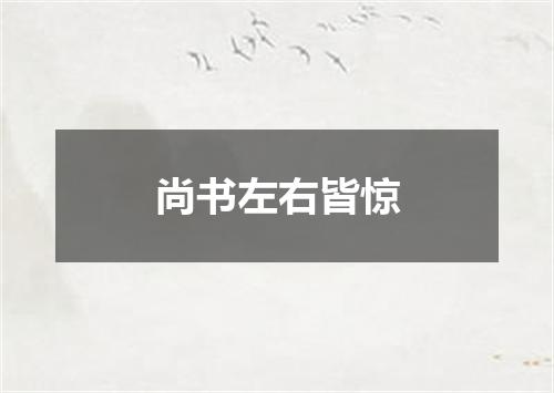 尚书左右皆惊