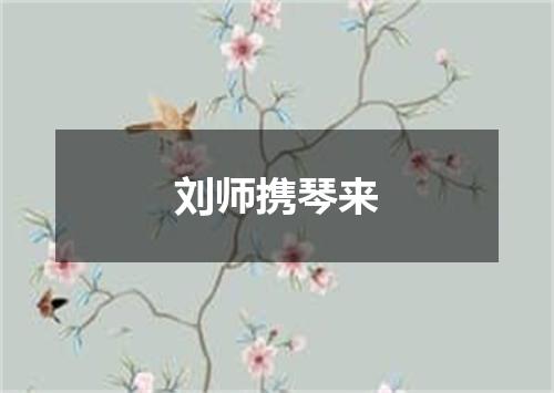 刘师携琴来