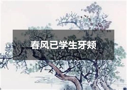 春风已学生牙颊