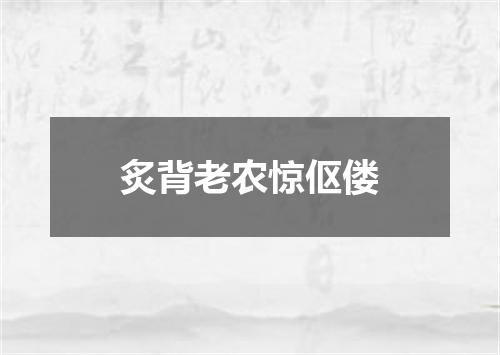 炙背老农惊伛偻