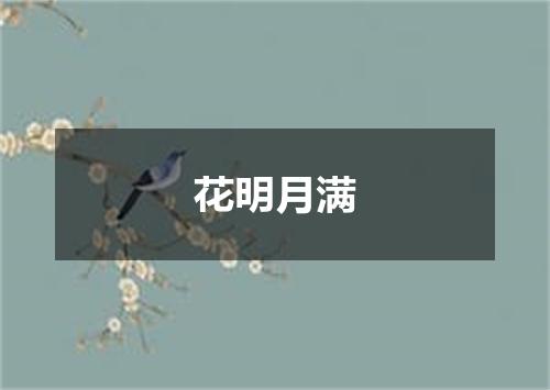 花明月满