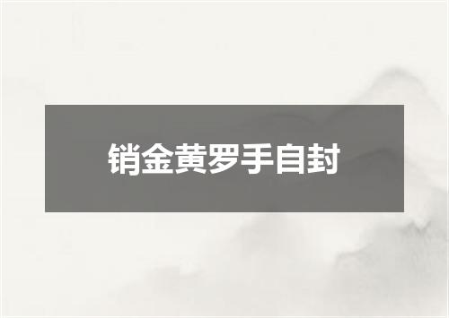 销金黄罗手自封