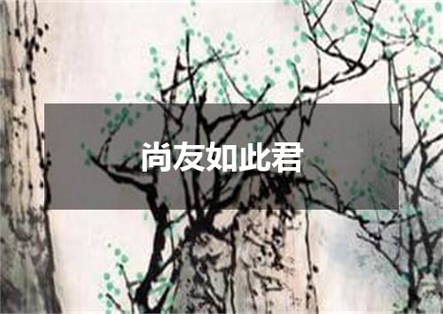 尚友如此君