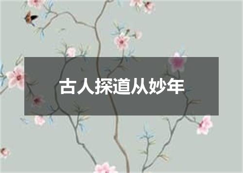 古人探道从妙年