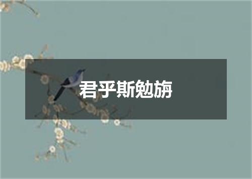 君乎斯勉旃