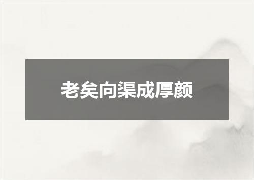 老矣向渠成厚颜