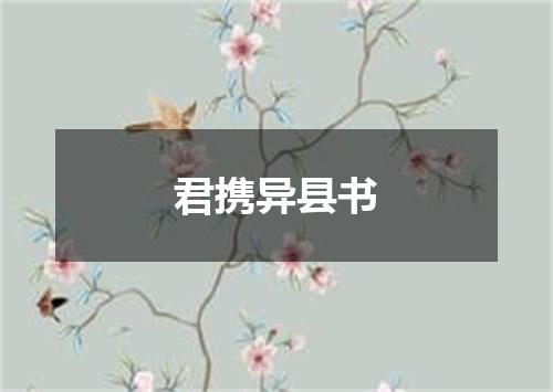 君携异县书