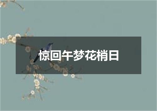 惊回午梦花梢日