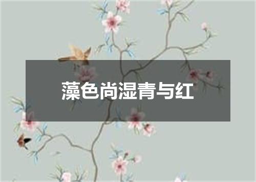 藻色尚湿青与红