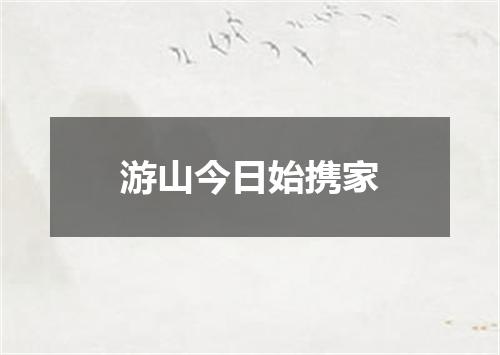 游山今日始携家