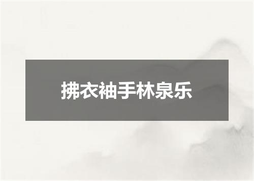 拂衣袖手林泉乐