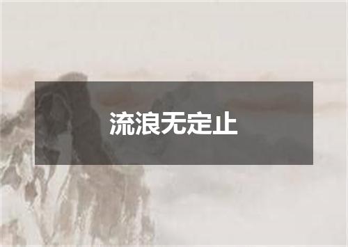 流浪无定止