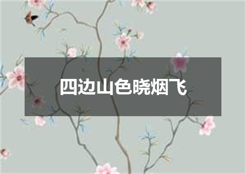 四边山色晓烟飞