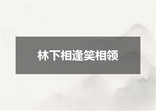 林下相逢笑相领