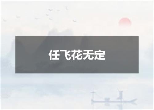 任飞花无定