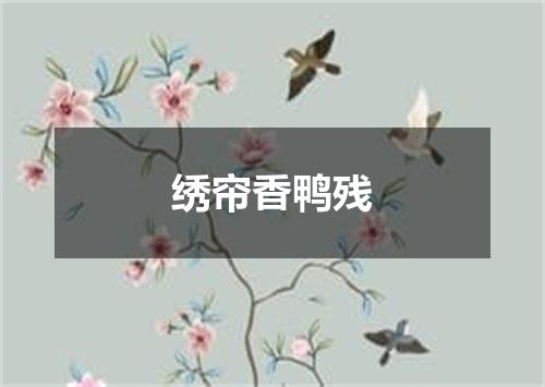 绣帘香鸭残