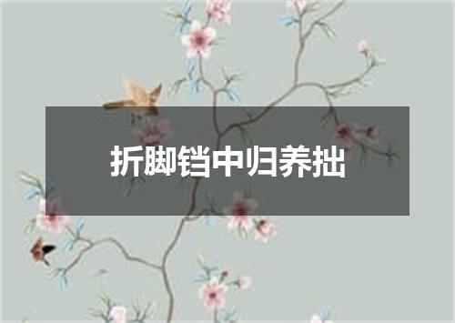 折脚铛中归养拙