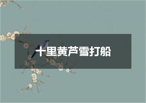 十里黄芦雪打船