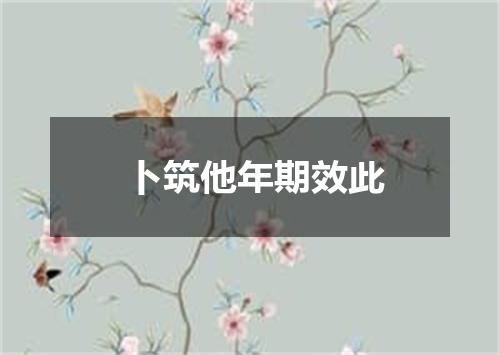 卜筑他年期效此