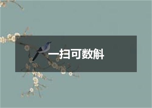 一扫可数斛