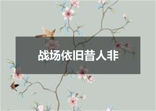 战场依旧昔人非