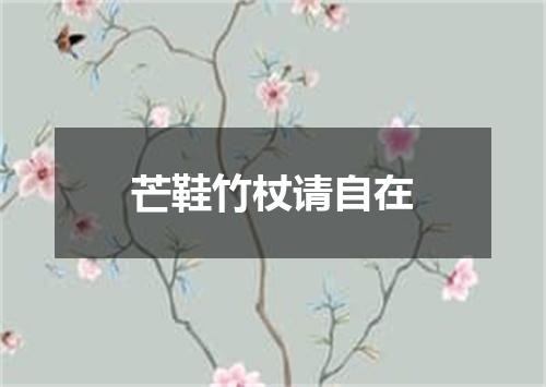 芒鞋竹杖请自在