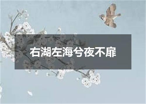 右湖左海兮夜不扉