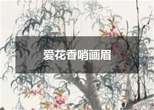 爱花香哨画眉