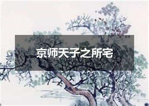 京师天子之所宅