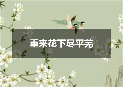 重来花下尽平芜