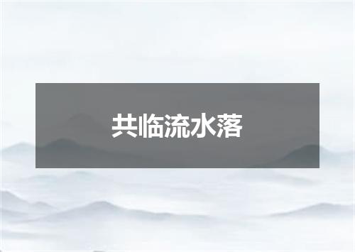 共临流水落