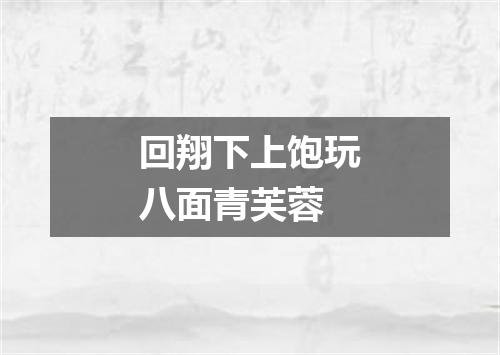 回翔下上饱玩八面青芙蓉