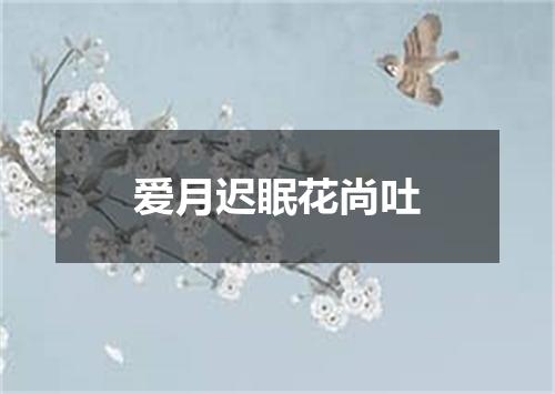 爱月迟眠花尚吐