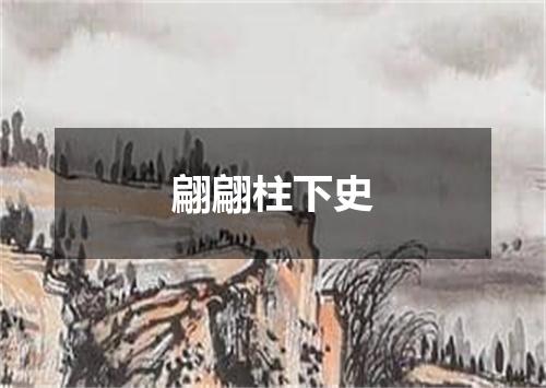 翩翩柱下史