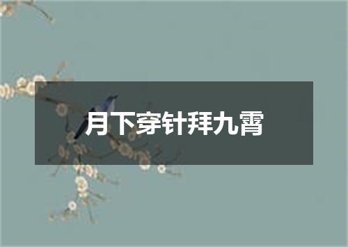 月下穿针拜九霄